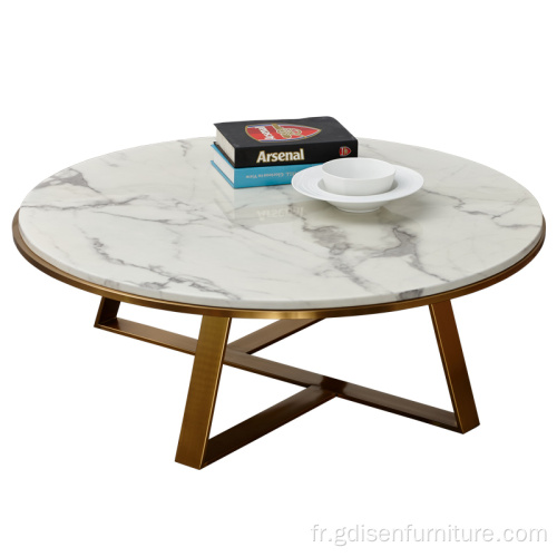 Table basse de style nordique en marbre